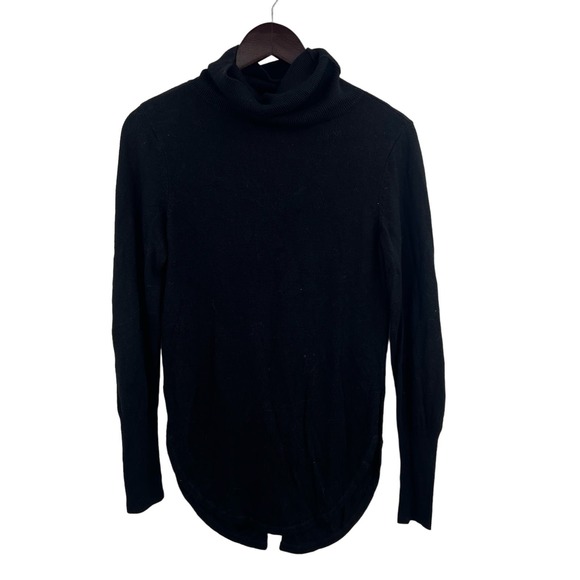 August 1 Eight Black Turtleneck Sweater Size Small - Picture 3 of 5